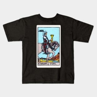 Card #47 - Knight Of Cups - Rider Waite Smith Tarot Kids T-Shirt